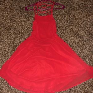 Red Lace-Up Lulu’s Dress Size XS